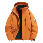 3-in-1 Baggy Ski Jacket - Windproof for Snowboard & Snow-Frozenoir-