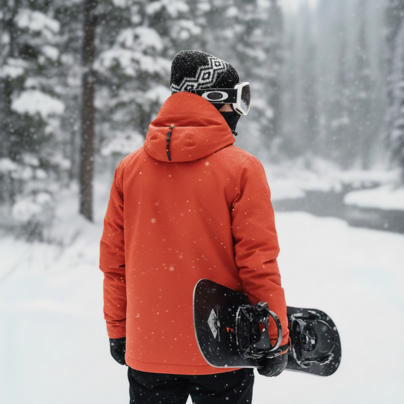 3-in-1 Baggy Ski Jacket - Windproof for Snowboard & Snow-Frozenoir-
