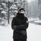 3-in-1 Baggy Ski Jacket - Windproof for Snowboard & Snow-Frozenoir-Black-xs-