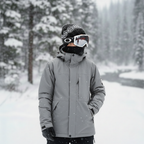 3-in-1 Baggy Ski Jacket - Windproof for Snowboard & Snow-Frozenoir-Gray-xs-