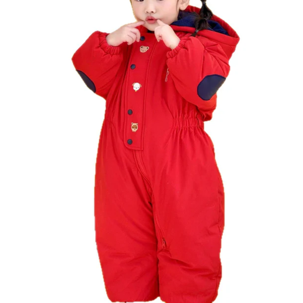 Combinaison de neige une pièce pour bébé et tout-petit - Chaude à capuche pour garçons et filles