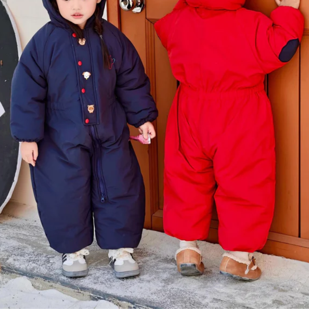 Combinaison de neige une pièce pour bébé et tout-petit - Chaude à capuche pour garçons et filles