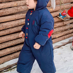 Combinaison de neige une pièce pour bébé et tout-petit - Chaude à capuche pour garçons et filles