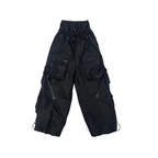 Baggy Snow Pants - Comfy Loose Fit for Ski & Snowboard-Frozenoir-Black-m-