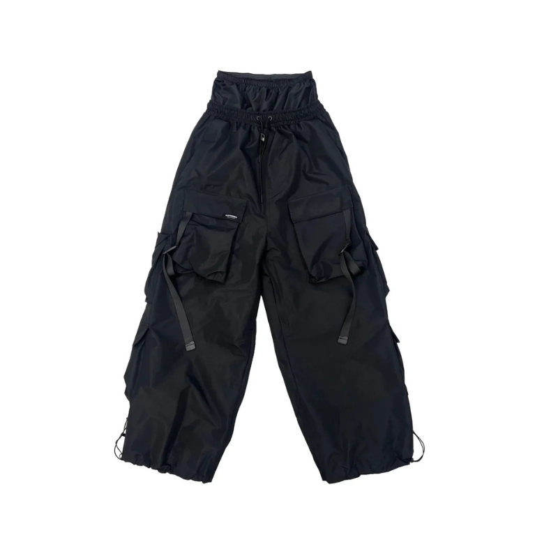 Baggy Snow Pants - Comfy Loose Fit for Ski & Snowboard-Frozenoir-Black-m-