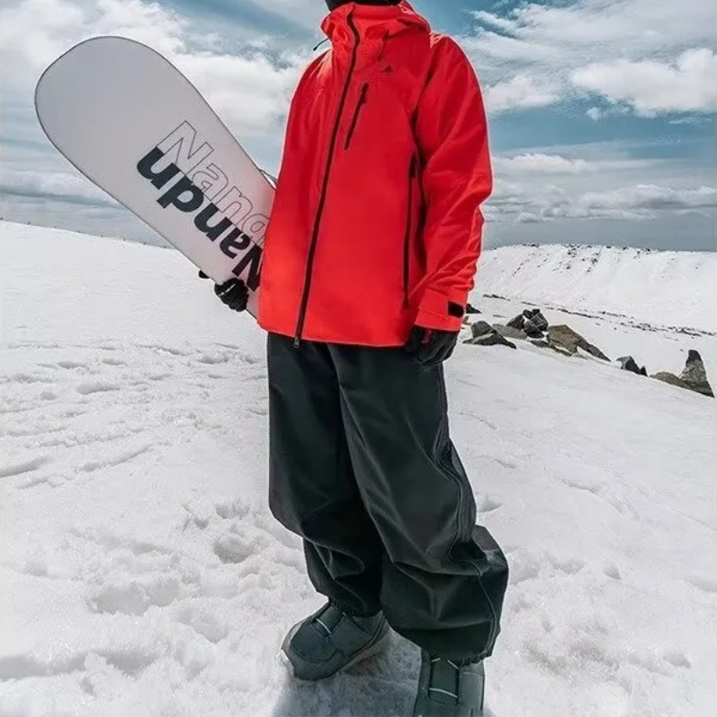 Baggy Snowboard Pants - Loose Fit for Ski & Snow-Frozenoir-