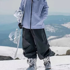 Baggy Snowboard Pants - Loose Fit for Ski & Snow-Frozenoir-Black-m-