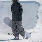 Baggy Snowboard Pants - Loose Fit for Ski & Snow-Frozenoir-Gray-m-