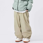 Baggy Snowboard Pants - Loose Fit for Ski & Snow-Frozenoir-Khaki-m-