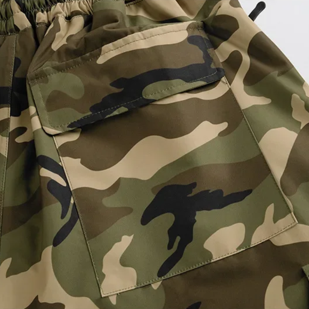Camouflage Baggy Snowboardhose Herren - Weite Skihose für Wintersport