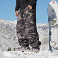 Camouflage Baggy Snowboardhose Herren - Weite Skihose für Wintersport