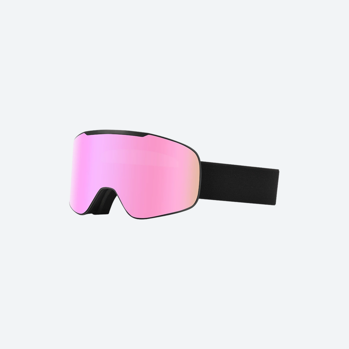 Flip-Up Ski Goggles with Magnetic Cylindrical Lens - Ski & Snowboard