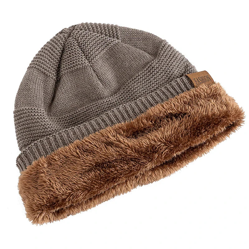 Fur-Lined Beanie - Warm Winter Hat-Frozenoir-