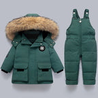 Kids & Toddler Snowsuit - Warm & Waterproof for Winter-Frozenoir-Green-80-