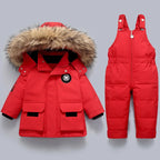 Kids & Toddler Snowsuit - Warm & Waterproof for Winter-Frozenoir-Red-80-