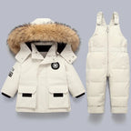 Kids & Toddler Snowsuit - Warm & Waterproof for Winter-Frozenoir-White-80-