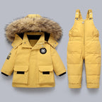 Kids & Toddler Snowsuit - Warm & Waterproof for Winter-Frozenoir-Yellow-80-