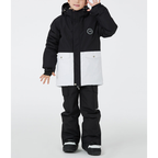 Kids & Toddler Snowsuit - Waterproof & Warm for Winter-Frozenoir-Black-8-