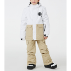 Kids & Toddler Snowsuit - Waterproof & Warm for Winter-Frozenoir-Khaki-8-