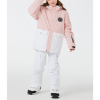 Kids & Toddler Snowsuit - Waterproof & Warm for Winter-Frozenoir-Pink/White-8-