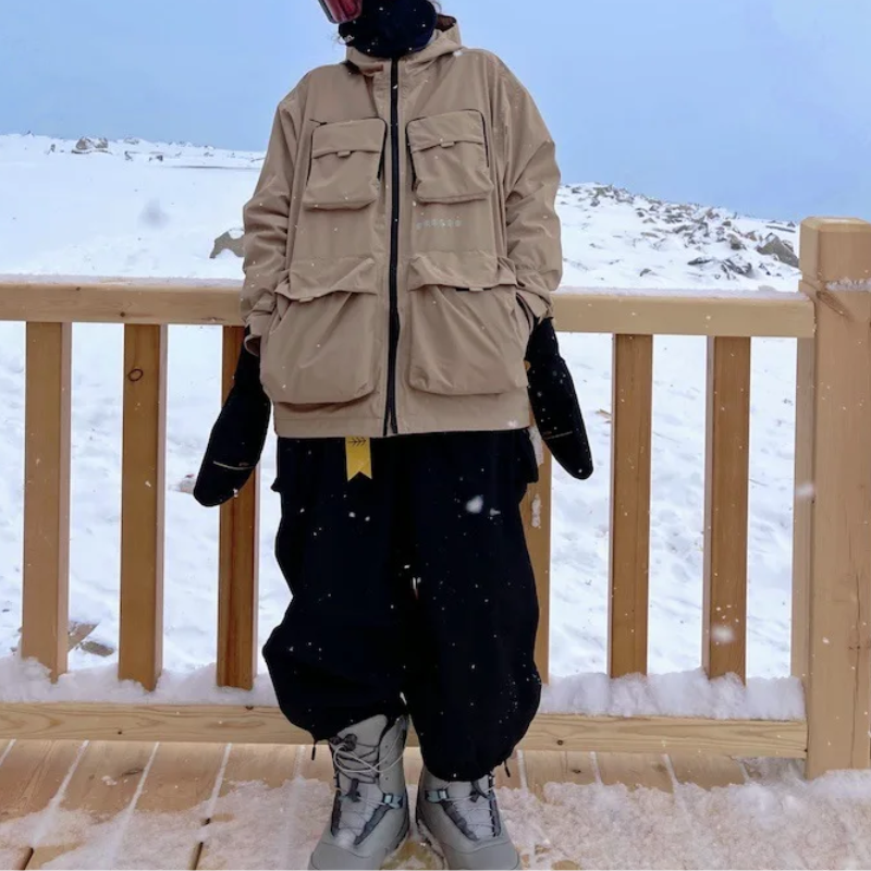 Lightweight Baggy Snow Pants for Ski & Snowboard-Frozenoir-
