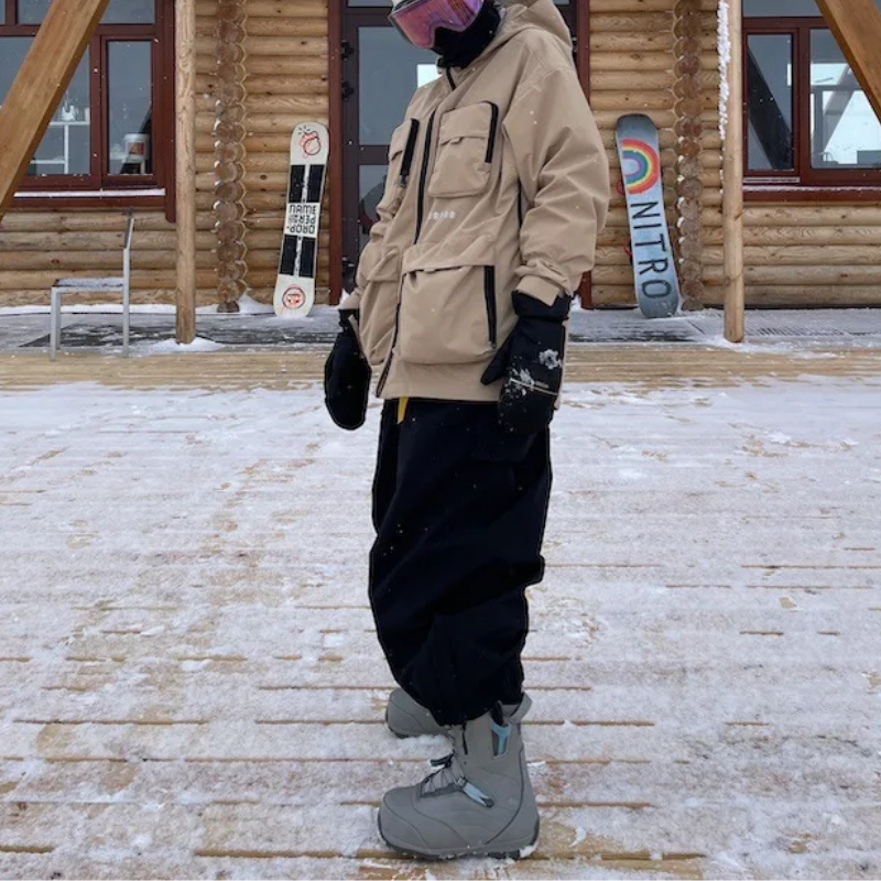 Lightweight Baggy Snow Pants for Ski & Snowboard-Frozenoir-