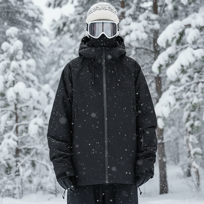 Lightweight Ski Jacket - Unisex for Snowboard & Outdoor-Frozenoir-Black-s-