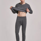 Men's Ski Base Layer - Thermal Underwear for Skiing-Frozenoir-Dark Gray-m-