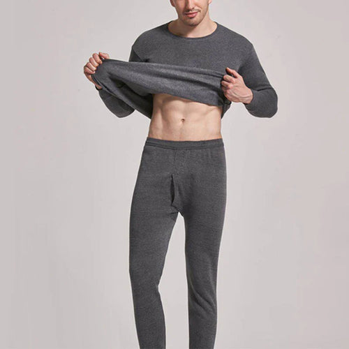 Men's Ski Base Layer - Thermal Underwear for Skiing-Frozenoir-Dark Gray-m-