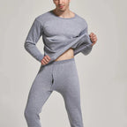 Men's Ski Base Layer - Thermal Underwear for Skiing-Frozenoir-Gray-m-