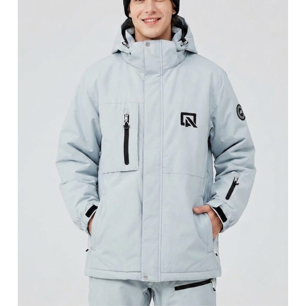 Men's Ski Jacket - Water-Resistant & Warm for Ski & Snowboard