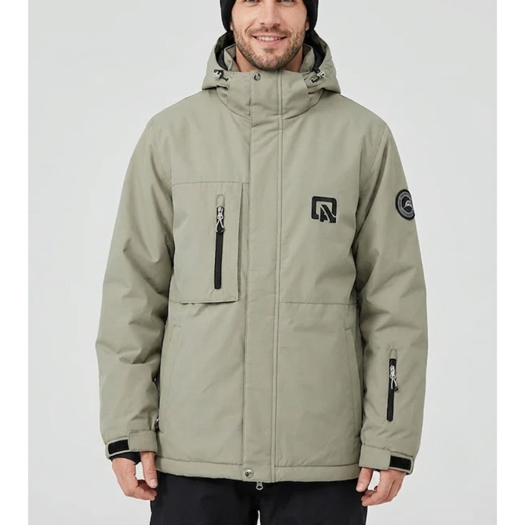 Men's Ski Jacket - Water-Resistant & Warm for Ski & Snowboard