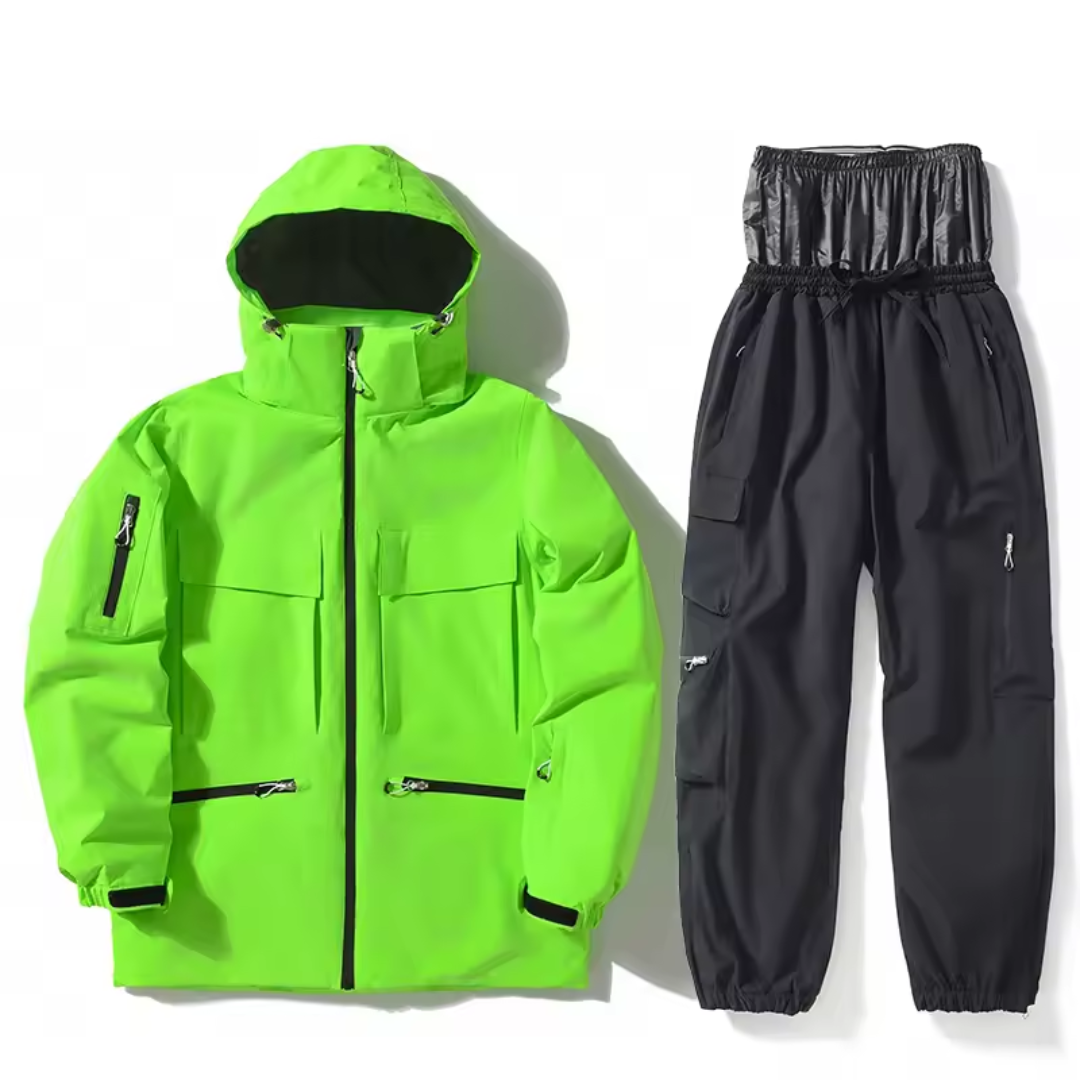 Men's Ski Suit - Waterproof Ski Jacket & Pants Set-Frozenoir-
