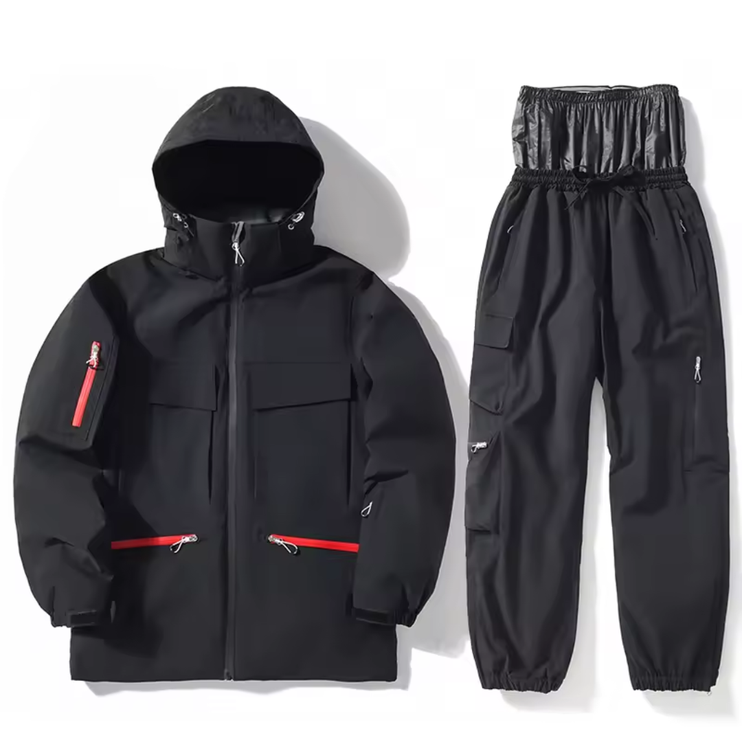 Men's Ski Suit - Waterproof Ski Jacket & Pants Set-Frozenoir-