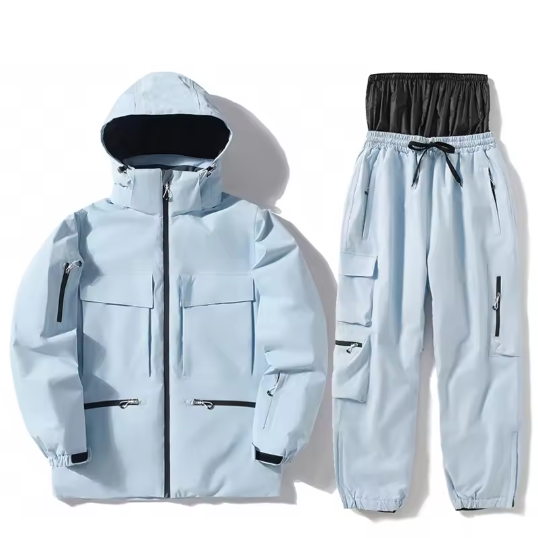 Men's Ski Suit - Waterproof Ski Jacket & Pants Set-Frozenoir-