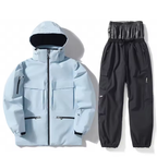 Men's Ski Suit - Waterproof Ski Jacket & Pants Set-Frozenoir-