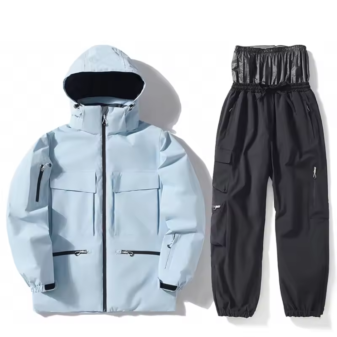 Men's Ski Suit - Waterproof Ski Jacket & Pants Set-Frozenoir-