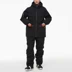 Men's Ski Suit - Waterproof Ski Jacket & Pants Set-Frozenoir-Black-s-