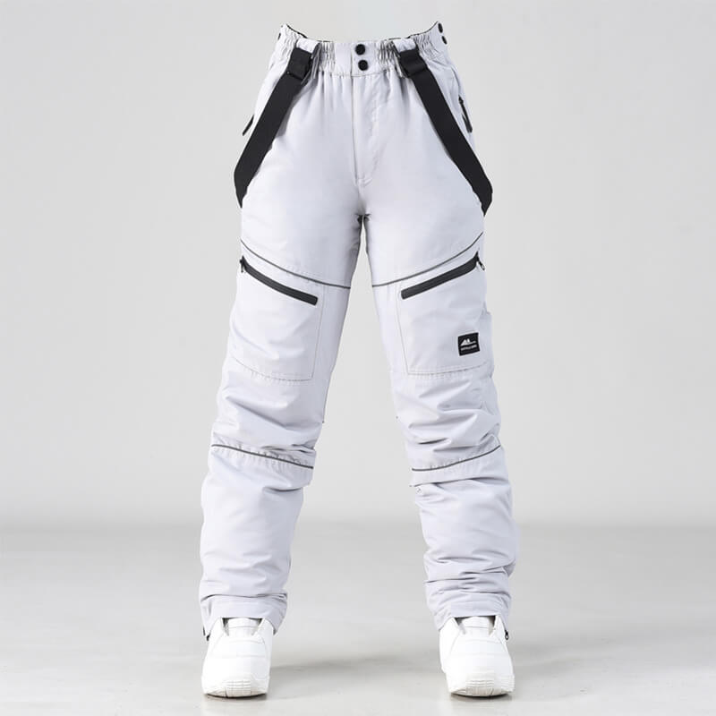 Men's Snow Pants for Ski & Snowboard-Frozenoir-Light Gray-xs-