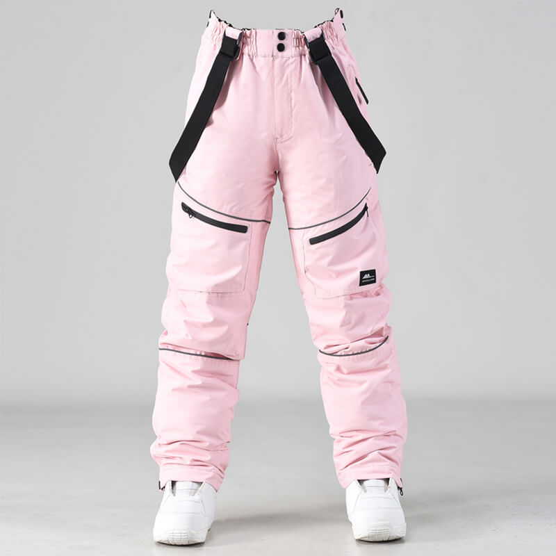 Men's Snow Pants for Ski & Snowboard-Frozenoir-Pink-xs-