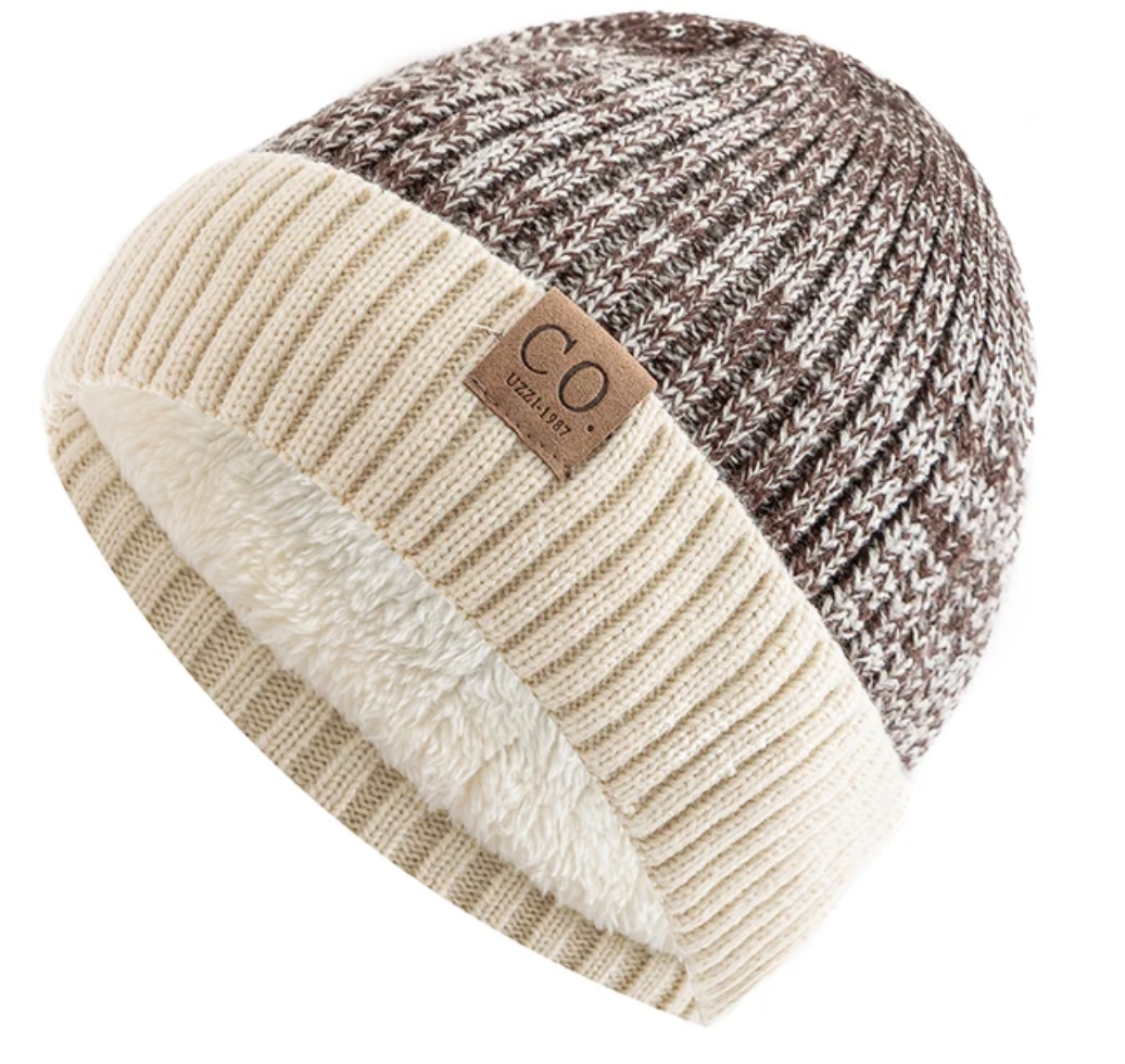 Mikael Winter Beanie - Warm Knit Hat-Frozenoir-Coffee-54-60cm-