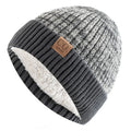 Mikael Winter Beanie - Warm Knit Hat-Frozenoir-Gray-54-60cm-