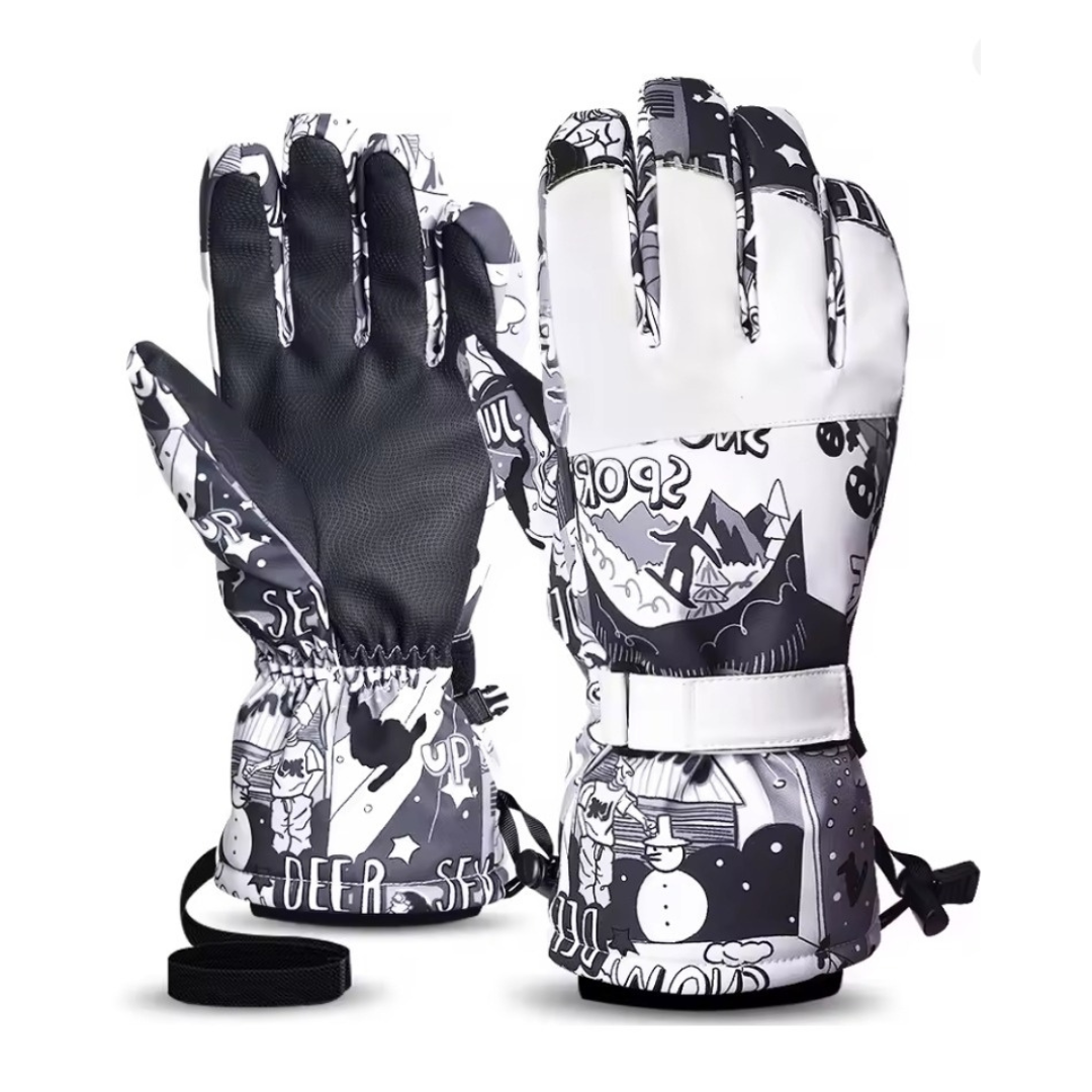 Non-Slip Ski Gloves - Warm for Winter Sports-Frozenoir-