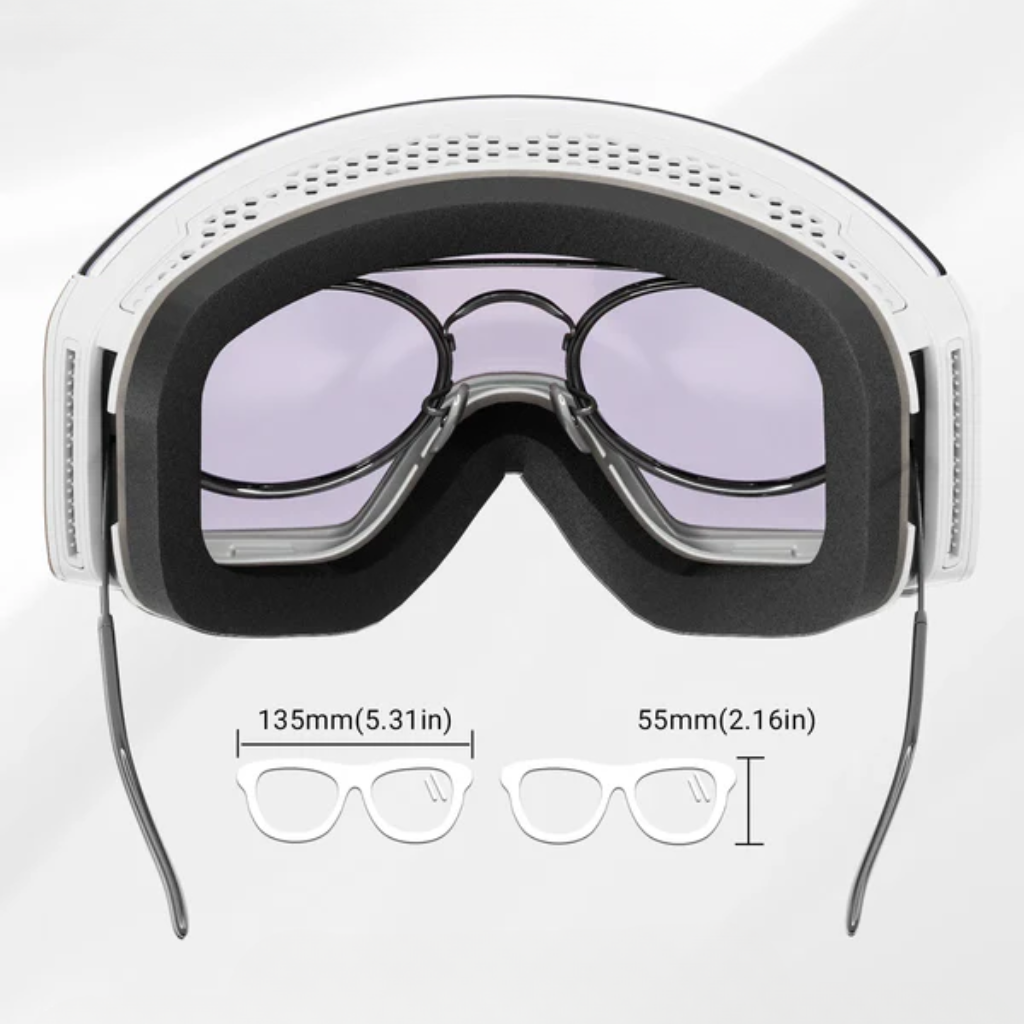 Photochromic Ski Goggles - Self-Tinting Magnetic Anti-Fog Lens