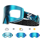 Photochromic Ski Goggles - Self-Tinting Magnetic Anti-Fog Lens