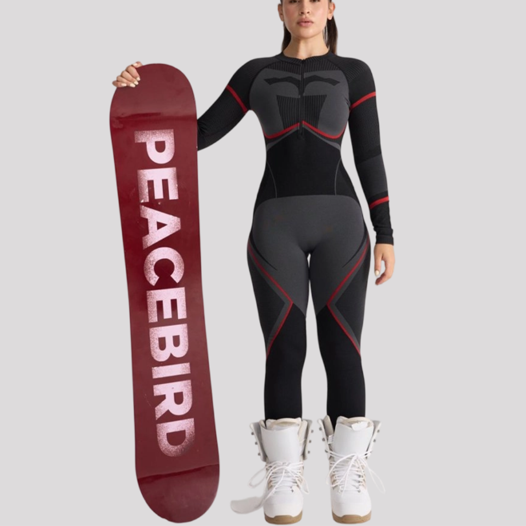 Ensemble de sous-vêtements de ski femme noir - Haut et bas thermiques