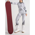 Ski-Baselayer-Set Damen Hellgrau - Thermounterwäsche Oberteil und Hose