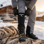 Ski Boot Shin Guards with Gel Padding - Ski & Snowboard