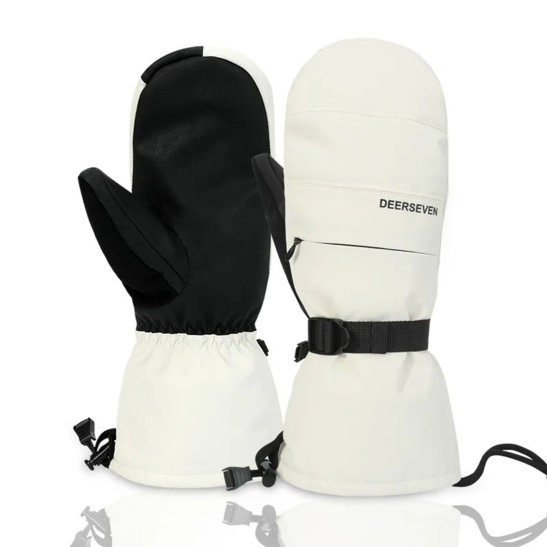 Ski Gloves with Grip - Waterproof, Non-Slip Palm-Frozenoir-