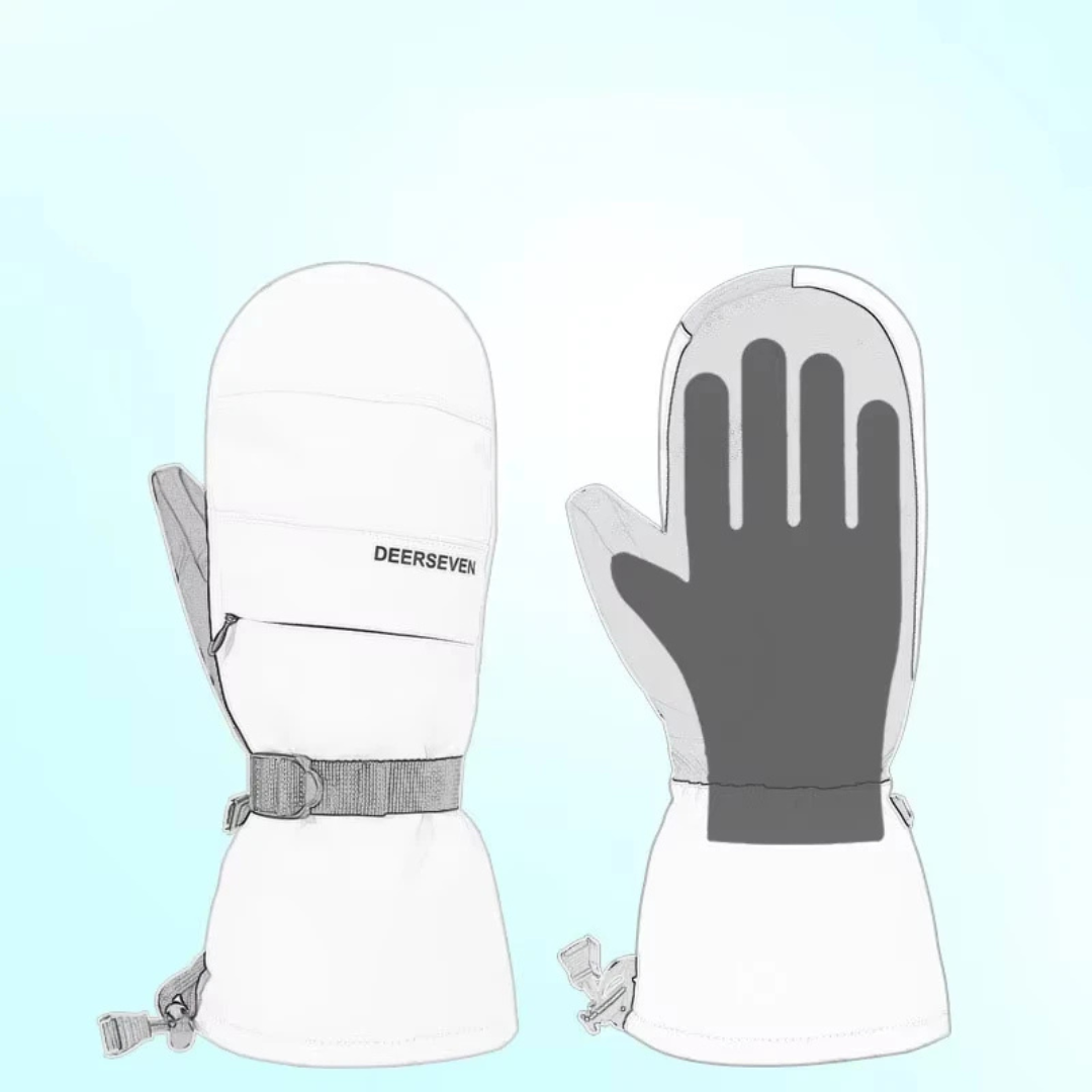 Ski Gloves with Grip - Waterproof, Non-Slip Palm-Frozenoir-